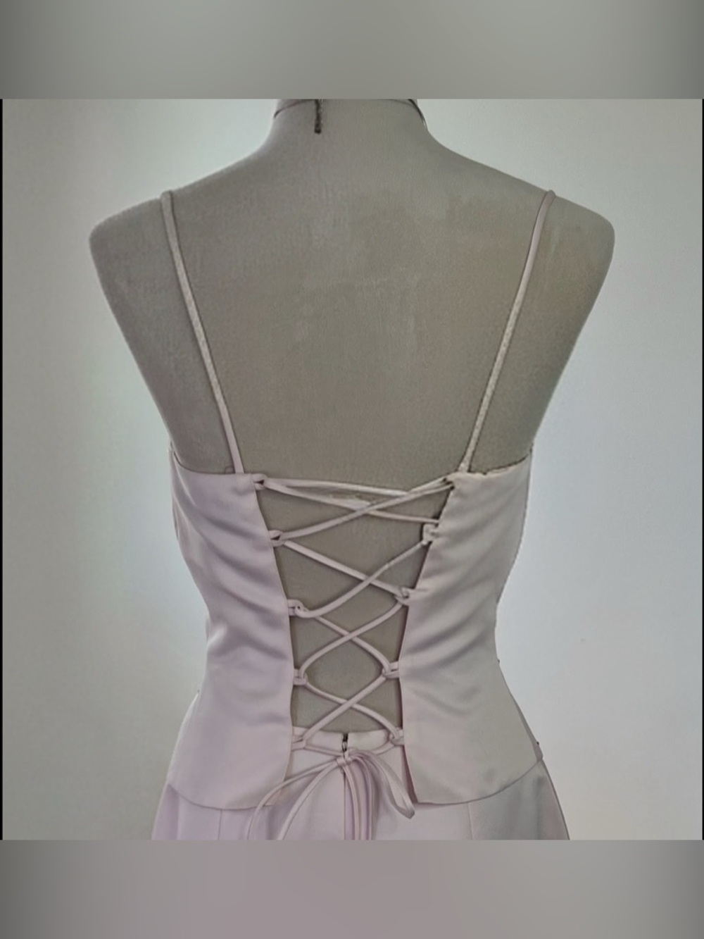 Y2K Pink 2 Piece Prom Dress- Size 6 - Picture 4 of 9